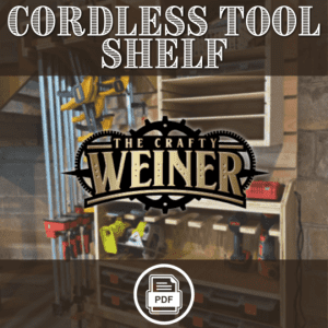 Cordless Tool Shelf Plans